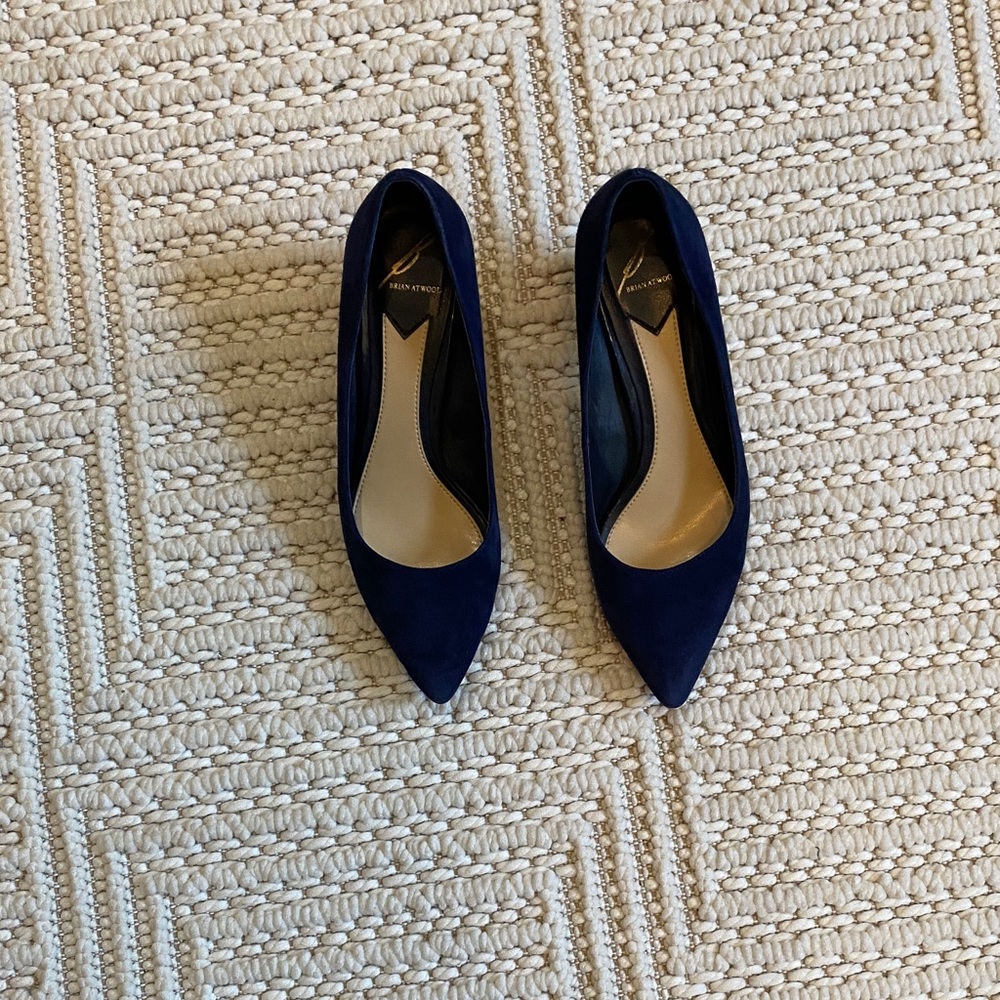 Brian Atwood Dark Blue Women's Heels